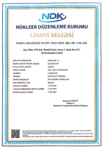 Radyoloji Röntgen Lisans Belgesi